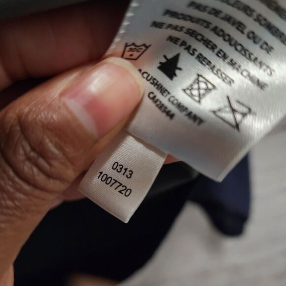 FootJoy Jacket Mens Medium Blue White Full Zip DryJoy Windbreaker Golf - Picture 8 of 14